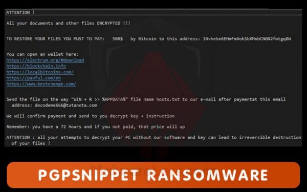 PGPSnippet Ransomware